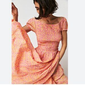 NWOT Free People Ultraviolet Maxi dress L